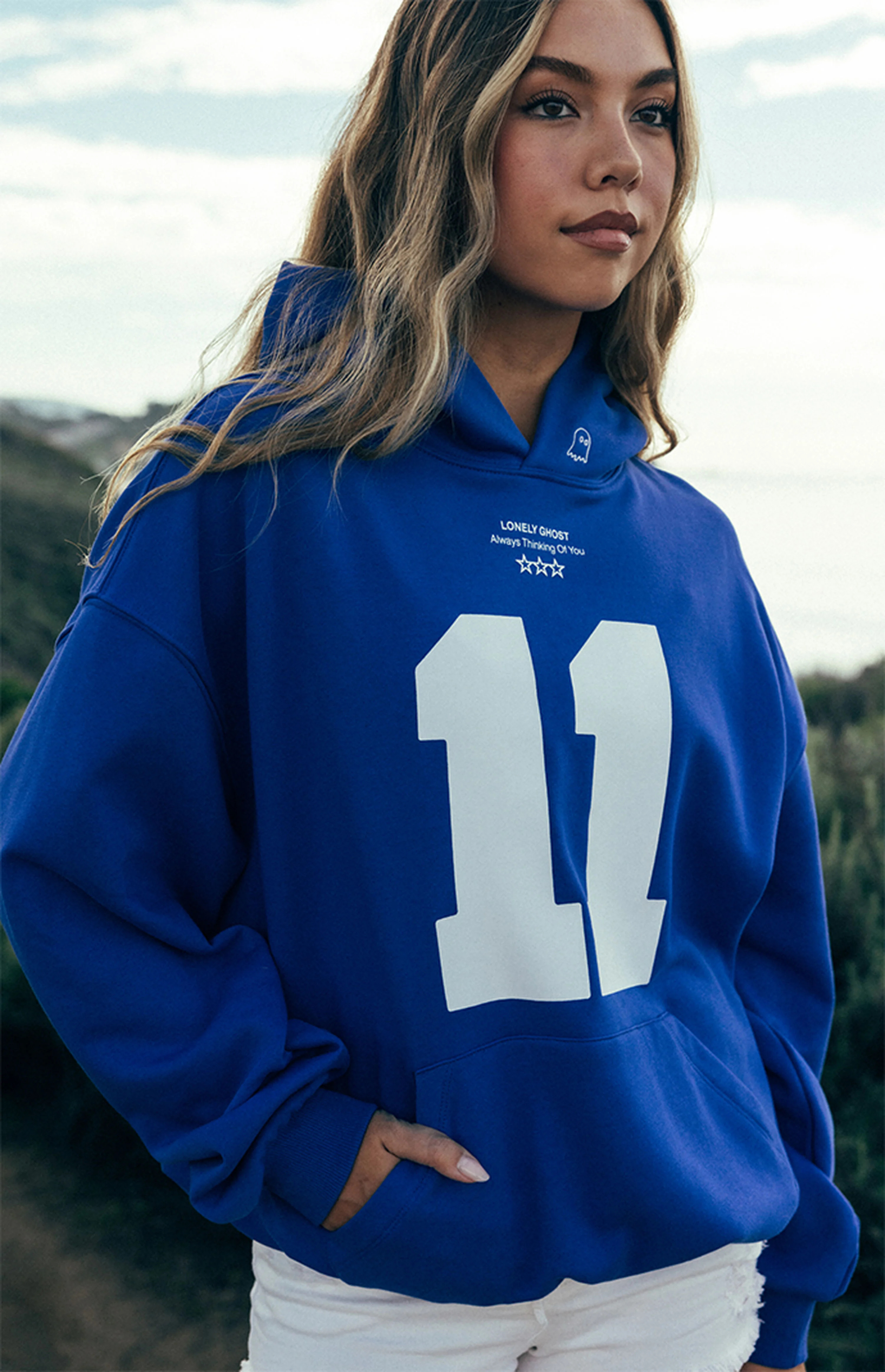 LONELY GHOST 11 11 Oversized Hoodie | PacSun