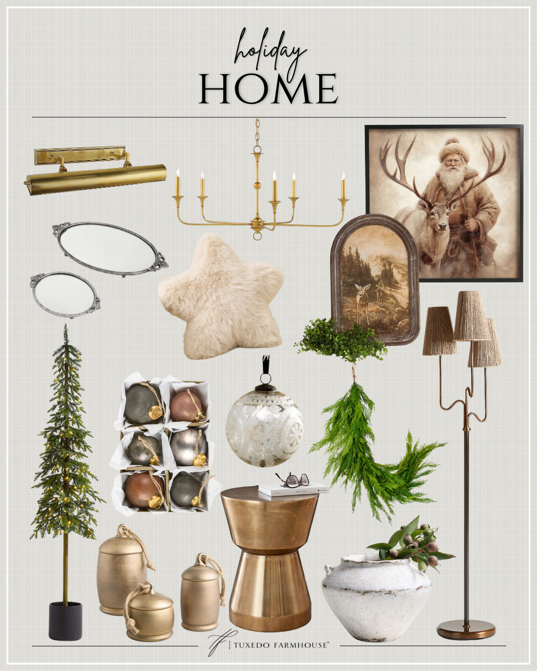 Holiday Home

Some of my favorite pieces for the holiday season!

Seasonal, home decor, holiday, wreaths, candles, swags, trees, reindeer, Christmas, snowmen, trays, bells, pillows, ornaments,  accent chairs, rugs, wall art, frames, pillows, lamps, baskets, candles, books, coffee tables, ottomans, trays, bowls, consoles, accent tables
 

 

#LTKHoliday #LTKHome #LTKFindsUnder50