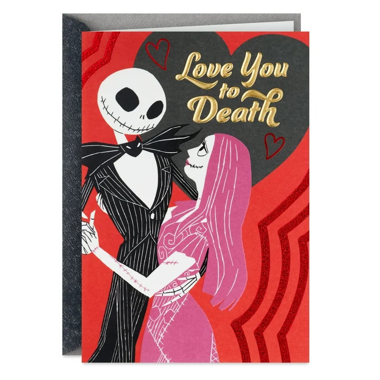 Hallmark Disney Tim Burton's The Nightmare Before Christmas Romantic Valentine's Day Card (Jack S... | Walmart (US)