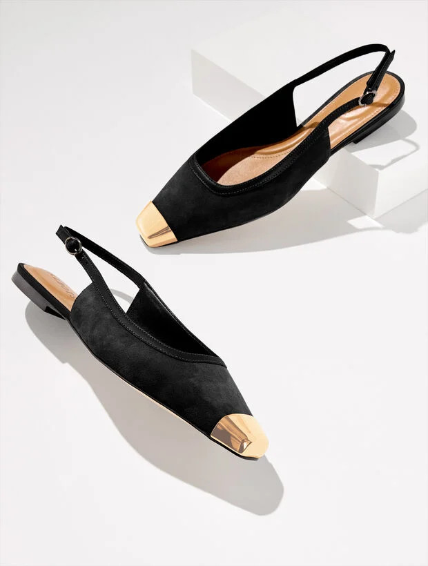 Whitley Suede Slingback Flats | Talbots