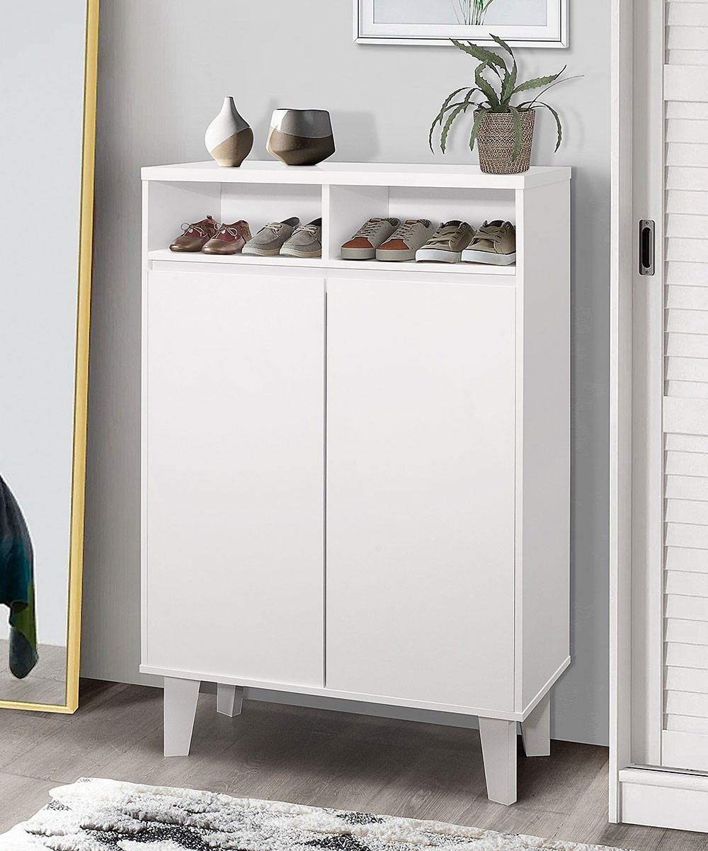 Pilaster Designs Cabinets White - White Yaiza Shoe Storage Cabinet | Zulily