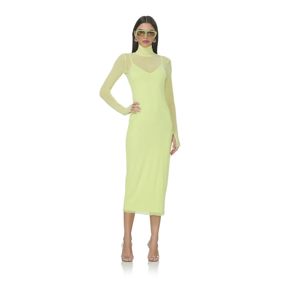 Shailene Dress - Sunny Lime | ShopAFRM