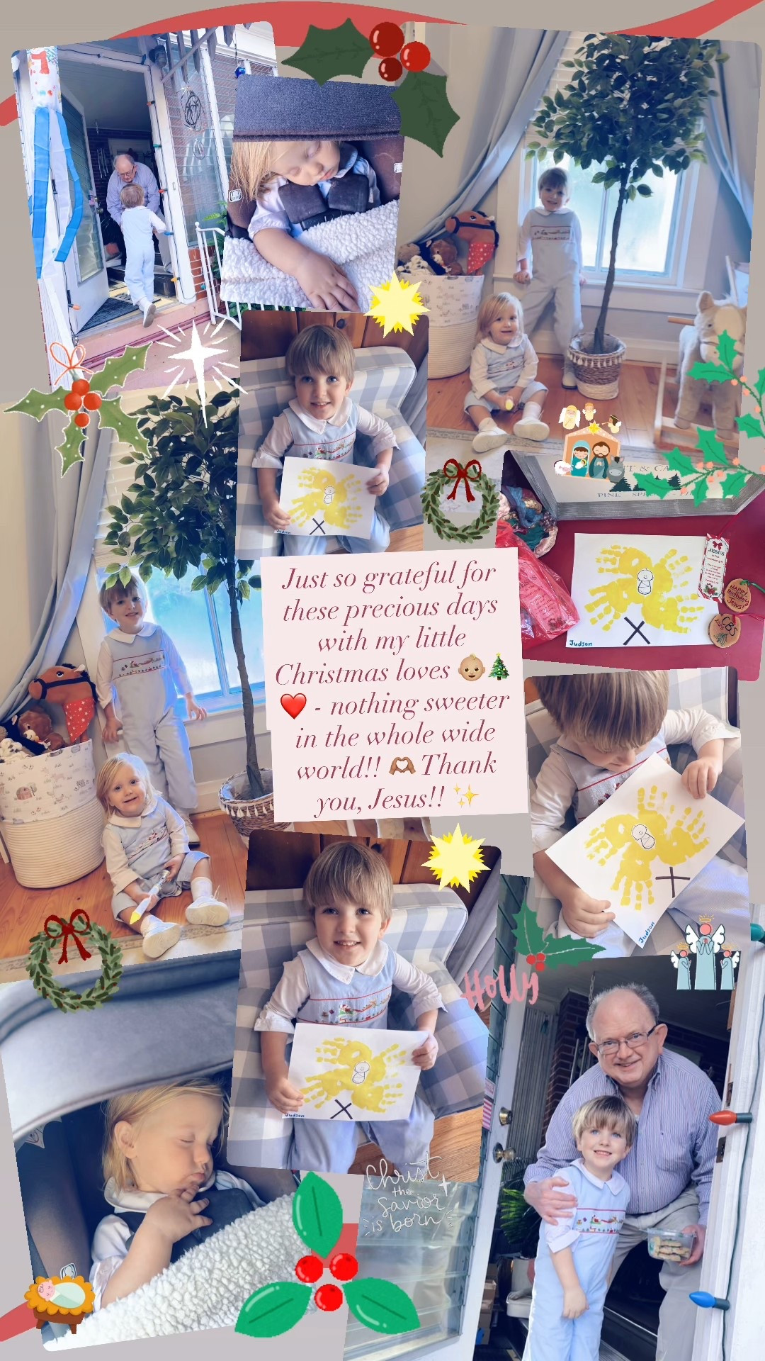 Just so grateful for these precious days with my little Christmas loves 👶🏼🎄❤️ - nothing sweeter in the whole wide world!! 🫶🏽 Thank you, Jesus!! ✨