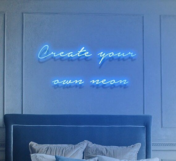 Create your own LED Neon Sign: Word Sentence Logo Custom Neon Sign | Etsy (US)