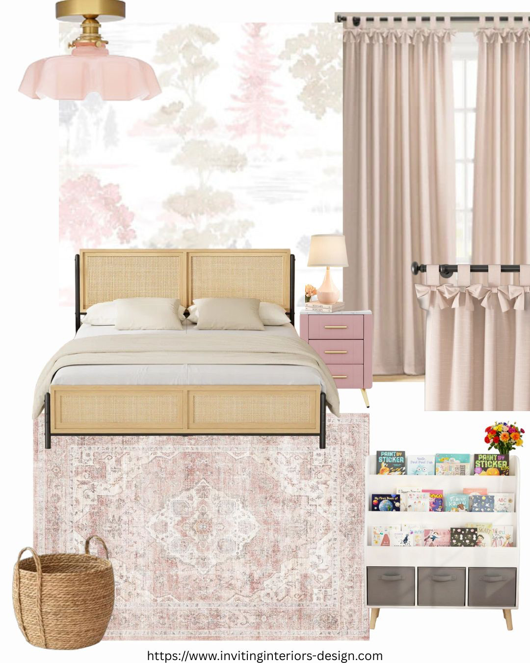 Moving out? Or, just moving out of the crib? 
Either way, it's all girl and only for girls.
This is how a designer would do it... unapologetically, bows and all!

#girlsroom #teengirl #kids #teenager #toddler #pinkroom #girltogirl #pretty #prettyroom #pinkwallpaper #pinkrug #queenbed #designerinspirtation #designerideas #bedroomdecor #amazon #wayfair #amazonrugs #amazonmusthave #prettyinpink  

 #LTKstyletip #LTKkids
