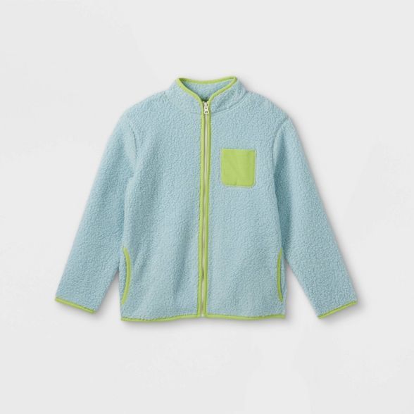 Kids' Sherpa Zip-Up Jacket - Cat & Jack™ | Target