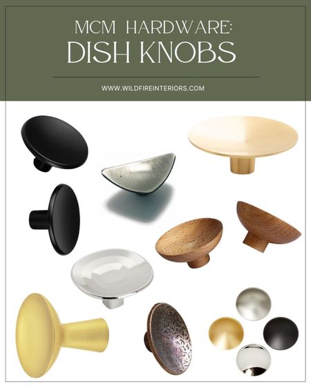 Mid-century modern cabinet hardware - dish knobs 
#kitchen #cabinethardware #mcm #dishknobs 

#LTKhome