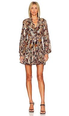 HEMANT AND NANDITA Mini Dress in Brown from Revolve.com | Revolve Clothing (Global)
