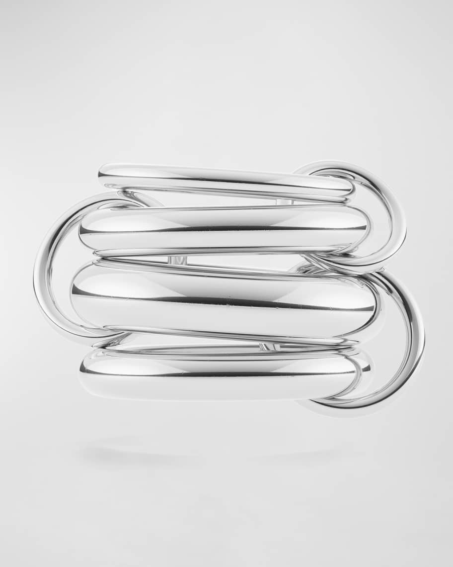 Aquarius Petite 4 Linked Rings in Sterling Silver, Size 6 | Neiman Marcus