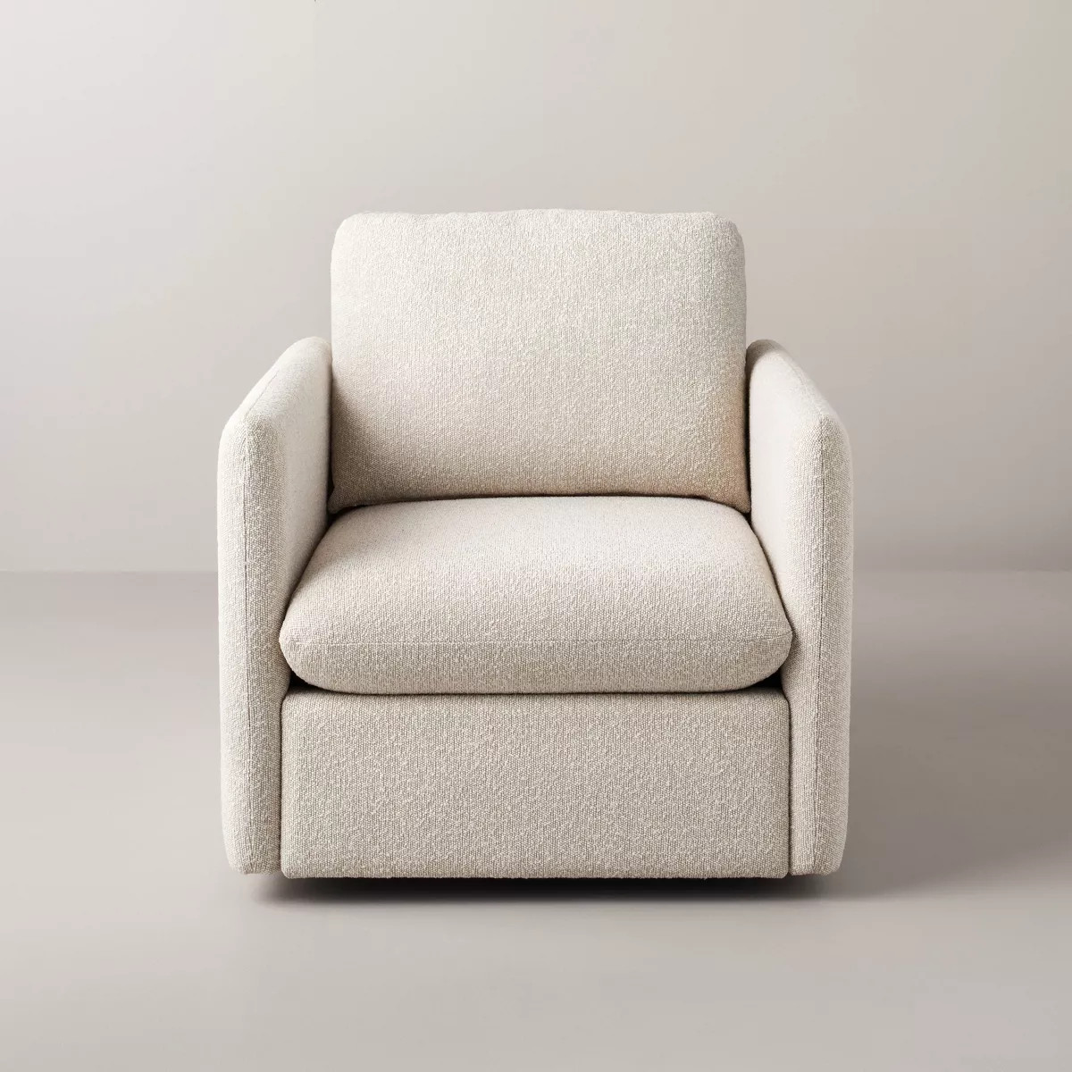 Boucle Upholstered Swivel Arm Chair - Hearth & Hand™ with Magnolia | Target
