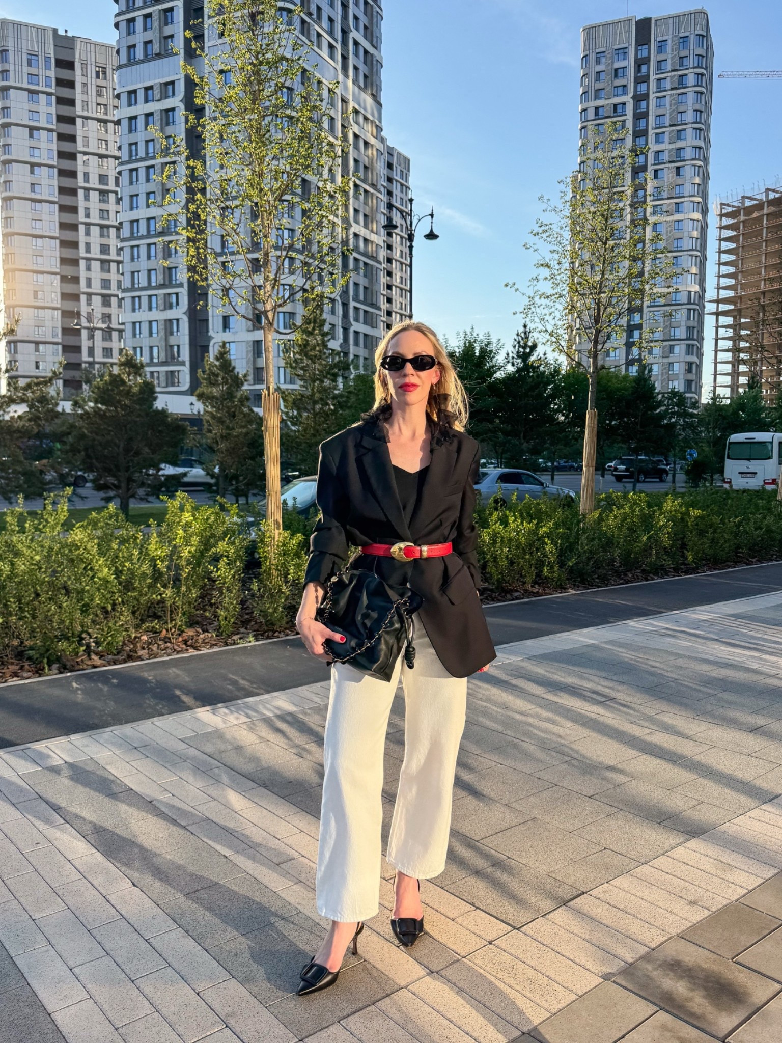 Summer date night, black blazer, @levi white baggy jeans, black and white outfit, summer 2026

#LTKSeasonal #LTKOver40 #LTKSaleAlert