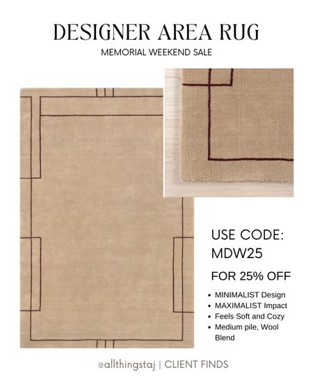 🌟🌟🌟 SALE ALERT 🌟🌟🌟

This elevated rug is Minimalist design meets maximalist impact! 😍With its warm hues and cool motif, this Rug will give your space the Wow factor. Let’s say elevated eclectic minimalism, quality materials, and approachability—for a foundation that’s undeniably exceptional ❤️‍🔥

#LTKSaleAlert #LTKHome #LTKStyleTip