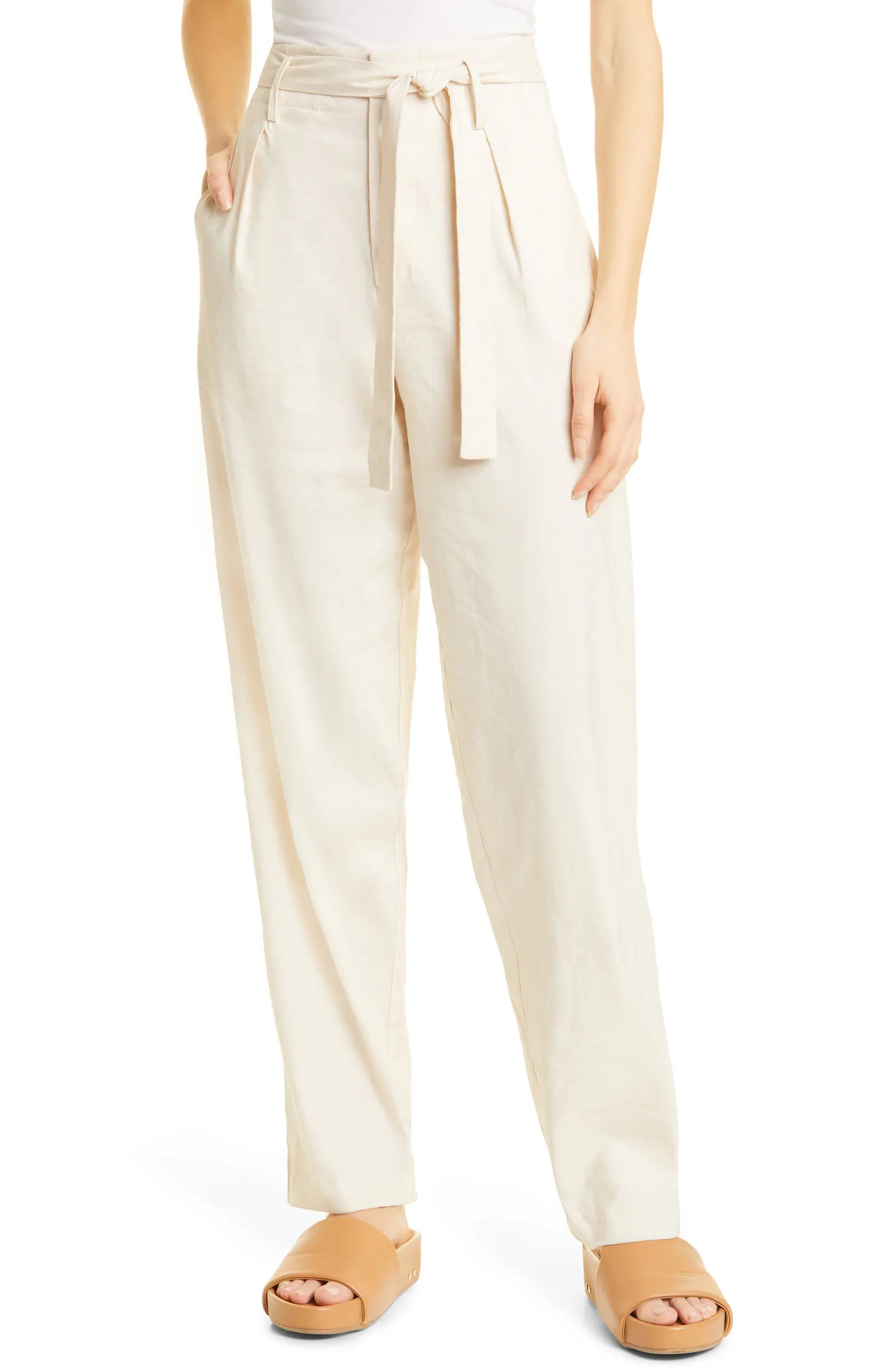 Roxie Linen Blend Pants | Nordstrom