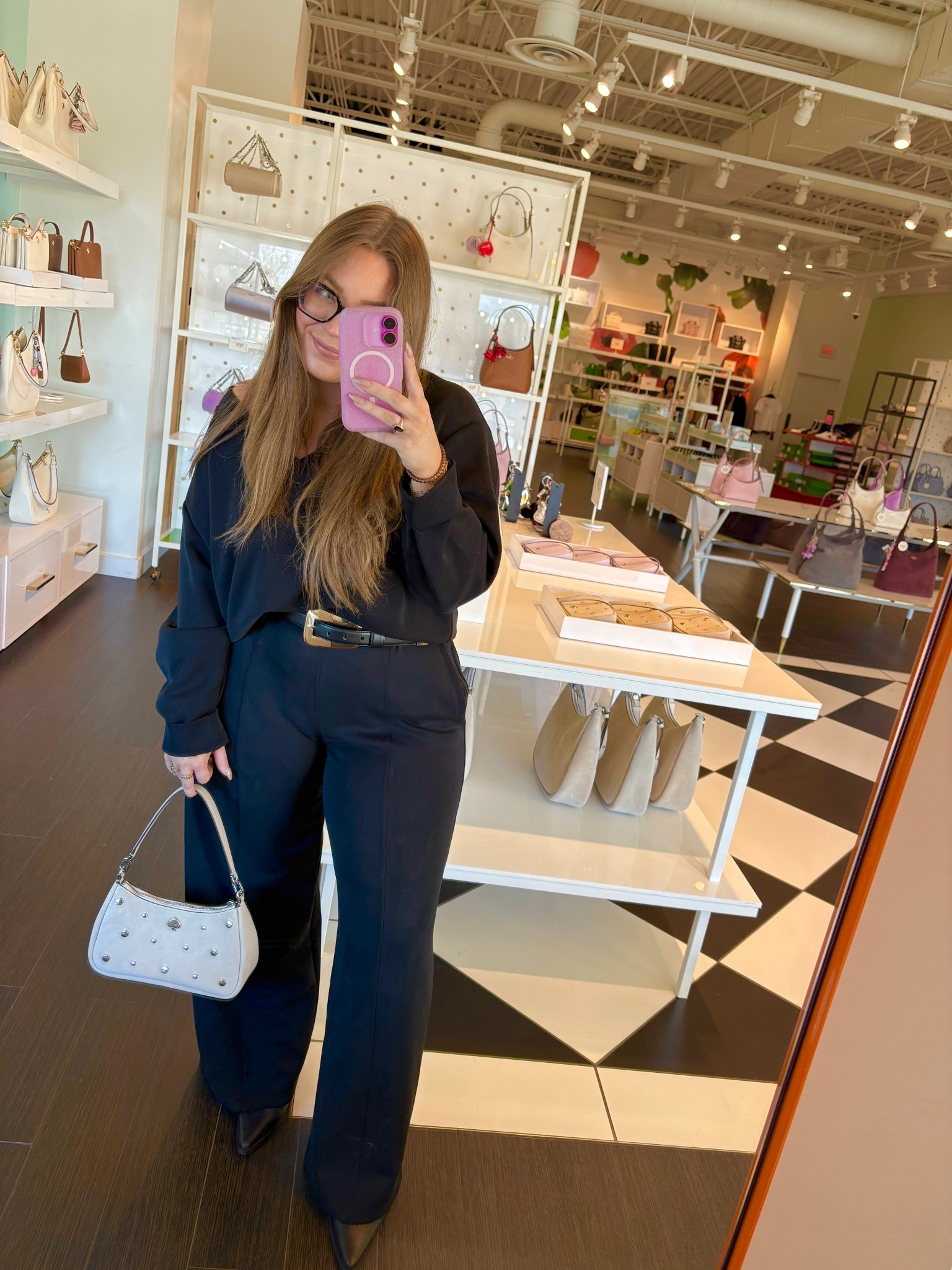 top: large
pants: large
belt: medium 
use code 2000022693 for 10% off select items at kate spade outlet 

#LTKootd