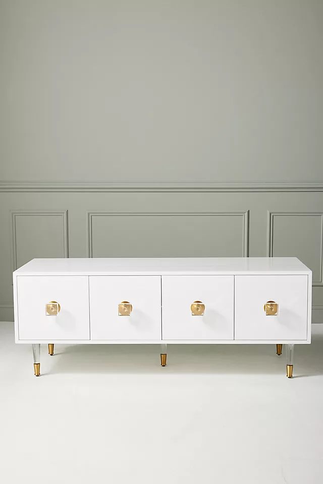 Lacquered Regency Media Console | Anthropologie (US)