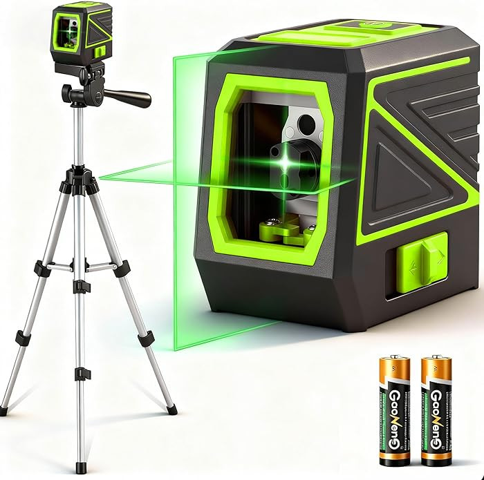 Laser Level with Tripod, 100 feet Green Cross Line Self Rotary Leveling Laser Level, Vertical and... | Amazon (US)
