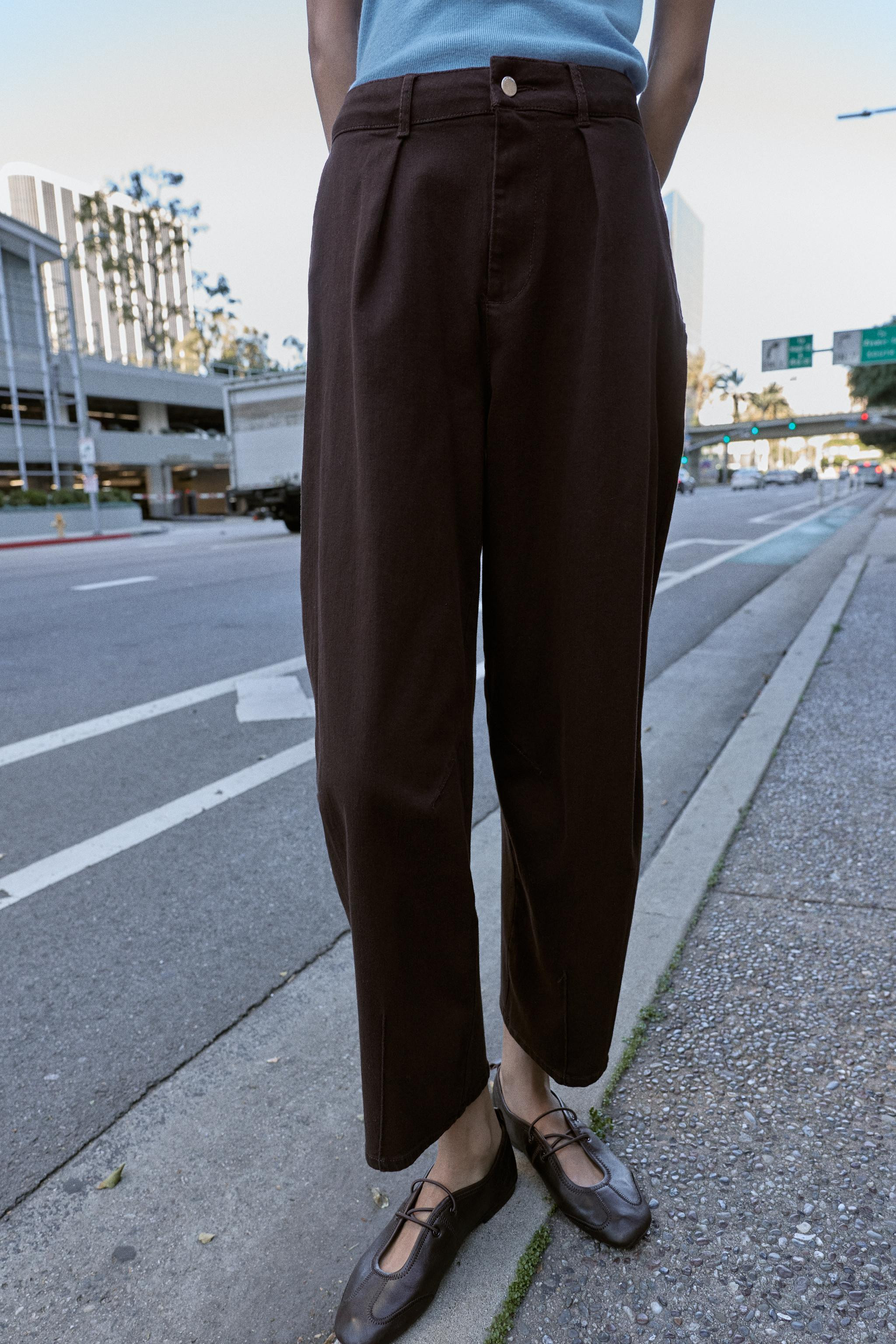 BALLOON PLEATED PANTS | Zara US