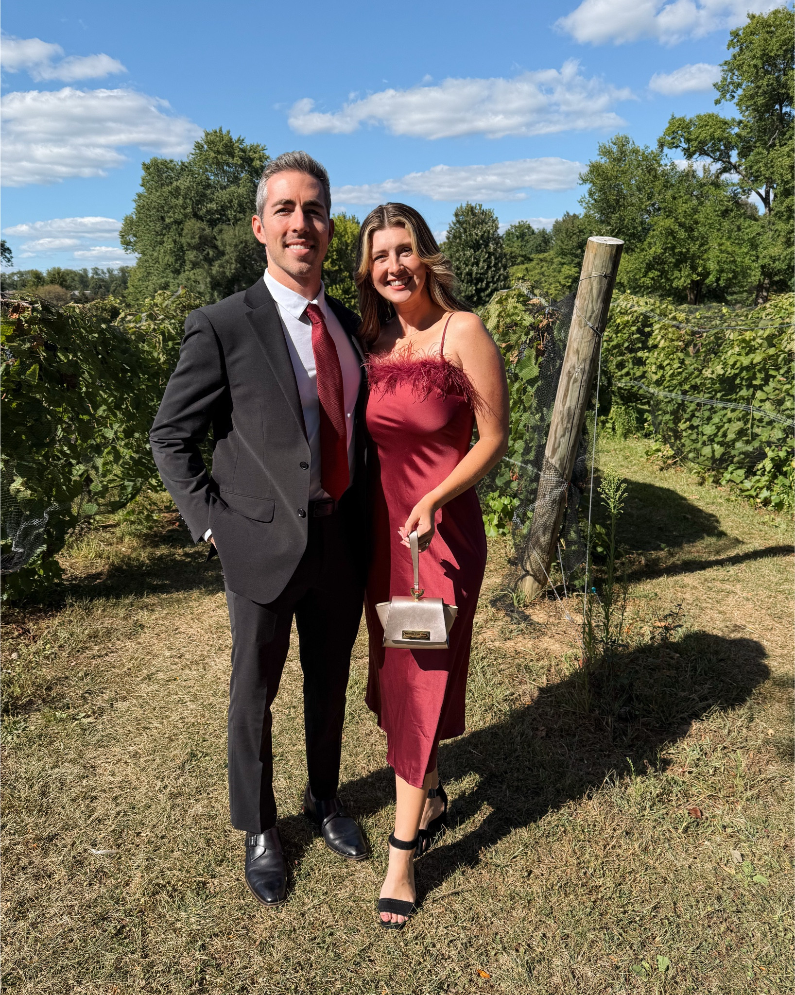 Fall wedding guest dress. I bought this burgundy dress at a boutique in Austin but I found some gorgeous similar looks 💕

#weddingguest #fallcocktaildress #weddingguestoutfit #weddingguestdress #blacktie #formal