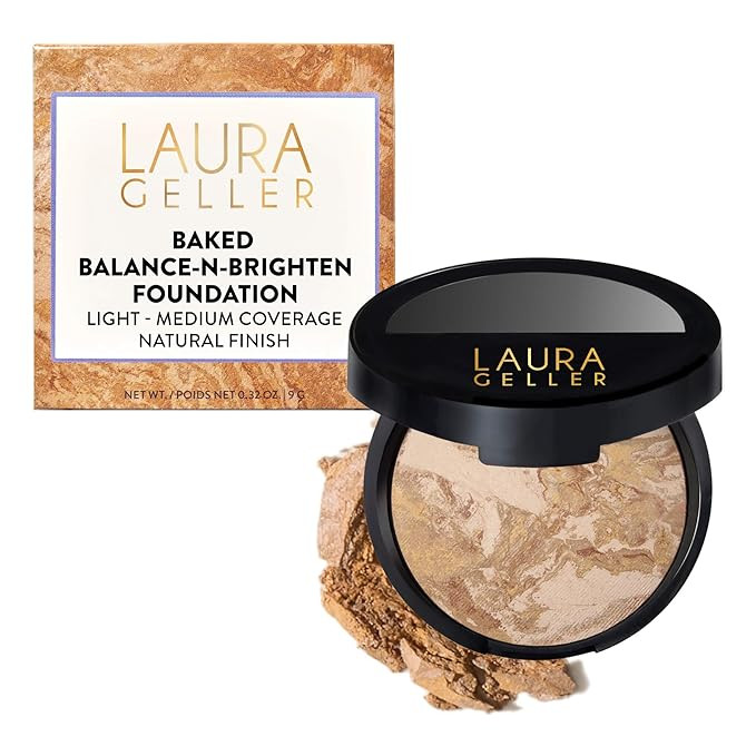 LAURA GELLER NEW YORK Award-Winning Baked Balance-n-Brighten Color Correcting Powder Foundation -... | Amazon (US)