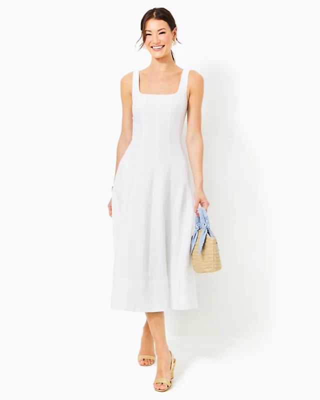 Calina Linen Midi Dress | Lilly Pulitzer