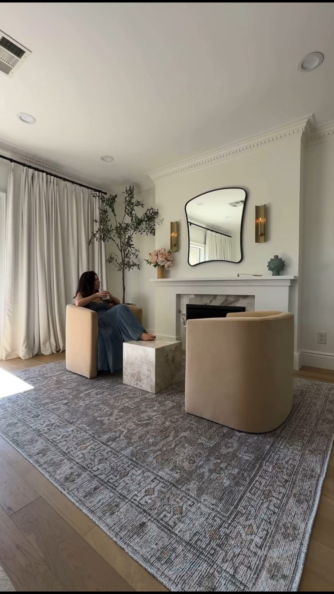 New rug 

Mirror, candle sconce, chairs, blue dress 

#LTKhome #LTKfamily #LTKVideo