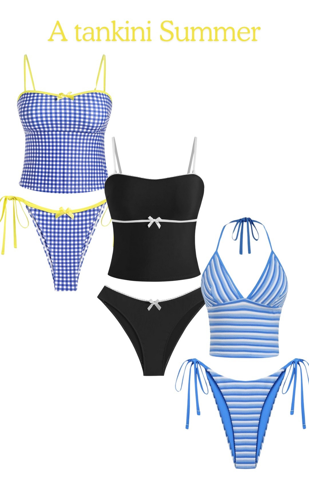 Tankinis for the summer🤩


summer, bathing suits,amazon, amazon swim, swimwear


#LTKSeasonal #LTKSwim #LTKFindsUnder50