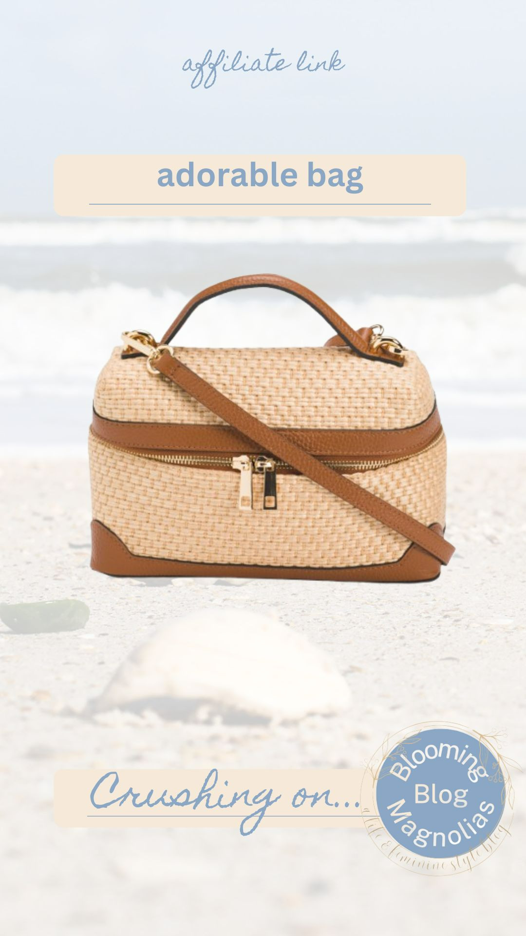 straw and leather bag, perfect for summer
