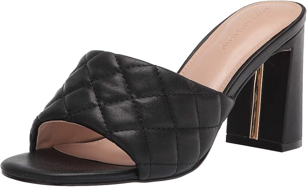 The Drop Women's Pattie High Block Heeled Mule Sandal | Amazon (US)