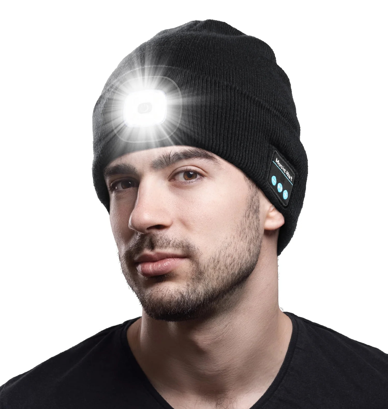 CENSGO Bluetooth Beanie with Light, Unique Tech Gifts for Men, Wireless Headphones for Fishing Jo... | Walmart (US)