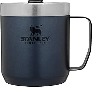 Stanley Stay Hot Camp Mug - Durable 18/8 Stainless Steel Insulated Mug - Splash-Free Tritan™ Dr... | Amazon (US)