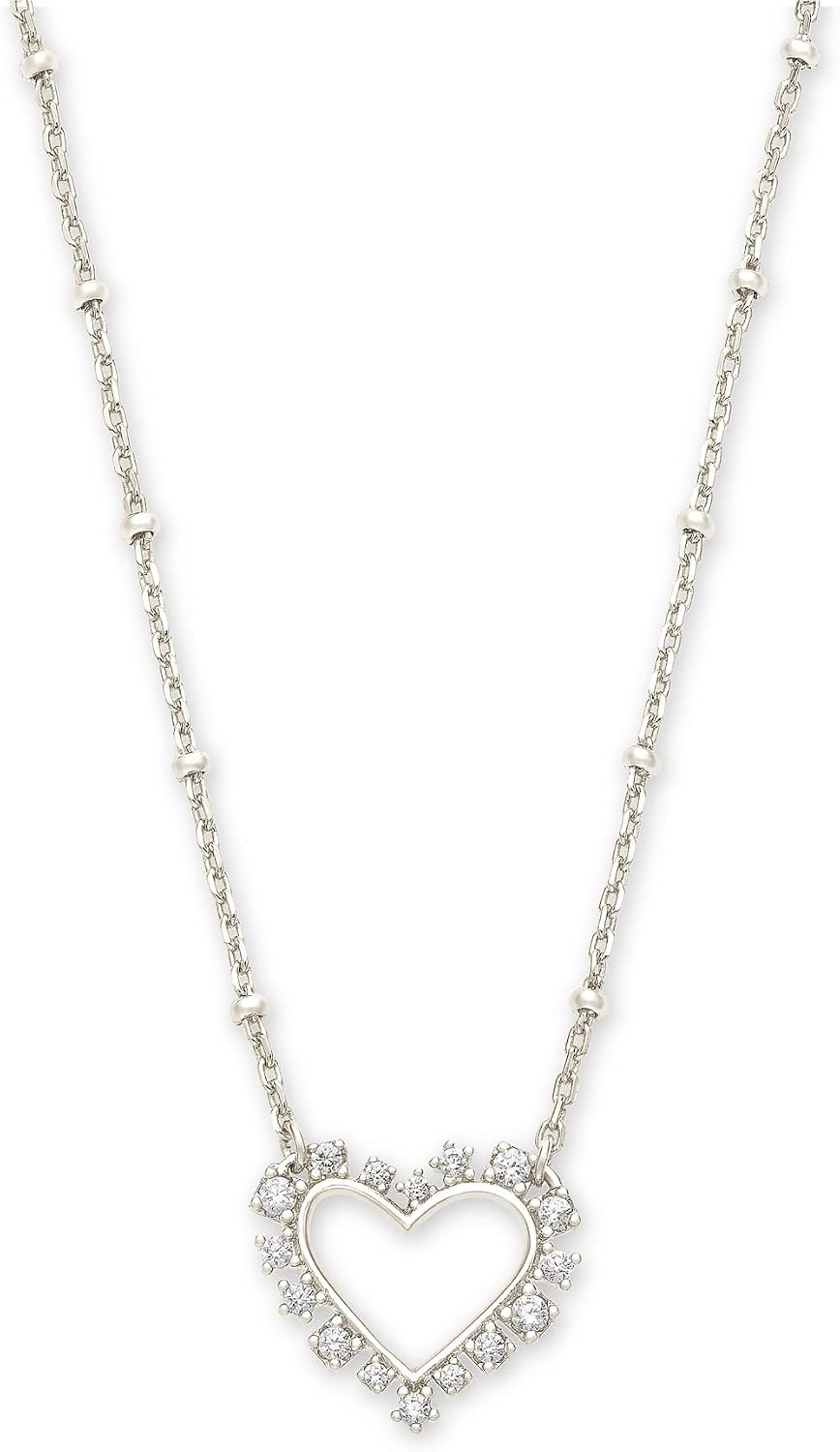 Kendra Scott Women's Ari Heart Crystal Pendant Necklace | Amazon (US)