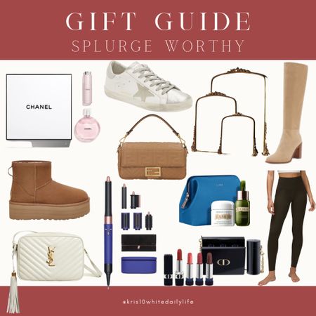 Gift Guide- splurge worthy!

Chanel, perfume, purse, designer purse, anthropologie mirror, knee high boots, lululemon leggings, ugg boots, golden goose sneakers, dyson airwrap

#LTKGiftGuide #LTKstyletip #LTKHoliday