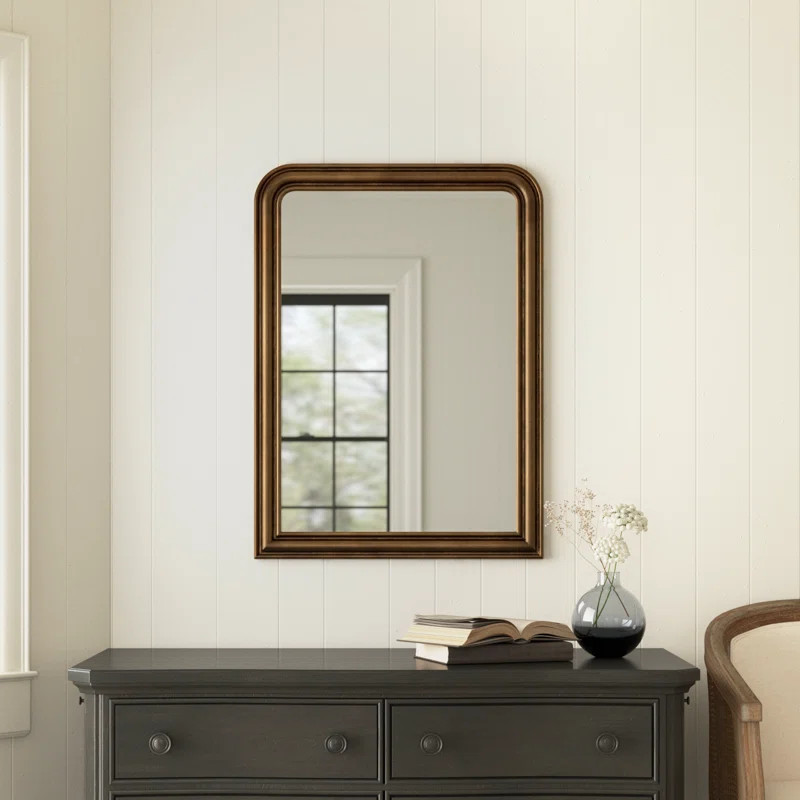 Sarla Wood Flat Wall Mirror | Wayfair North America
