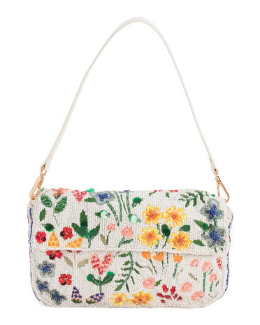 Beaded Flowers Bag for Women | Leather | Marshalls