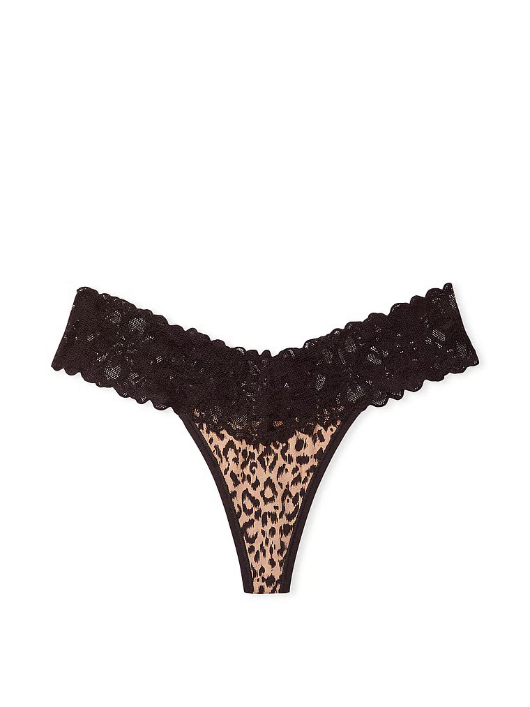 Lace Waist Cotton Thong Panty | Victoria's Secret (US / CA )