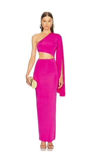 x REVOLVE Aaliyah Gown in Hot Pink | Revolve Clothing (Global)