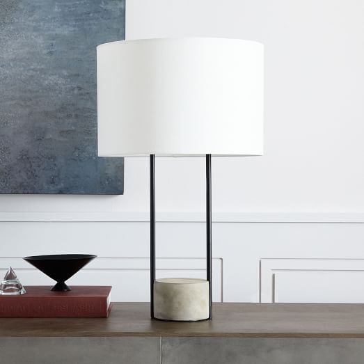 Industrial Outline Table Lamp (26.5") | West Elm (US)