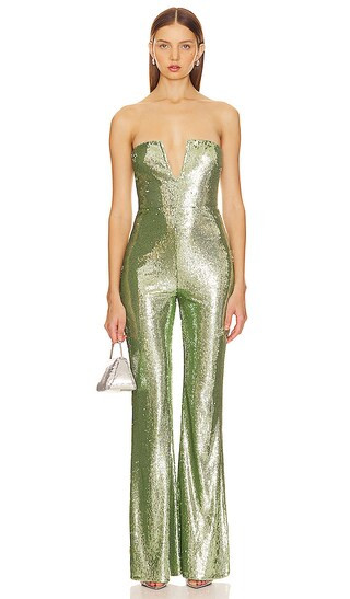 Siobhan Sequin Jumpsuit in Spritz Green | Revolve Clothing (Global)