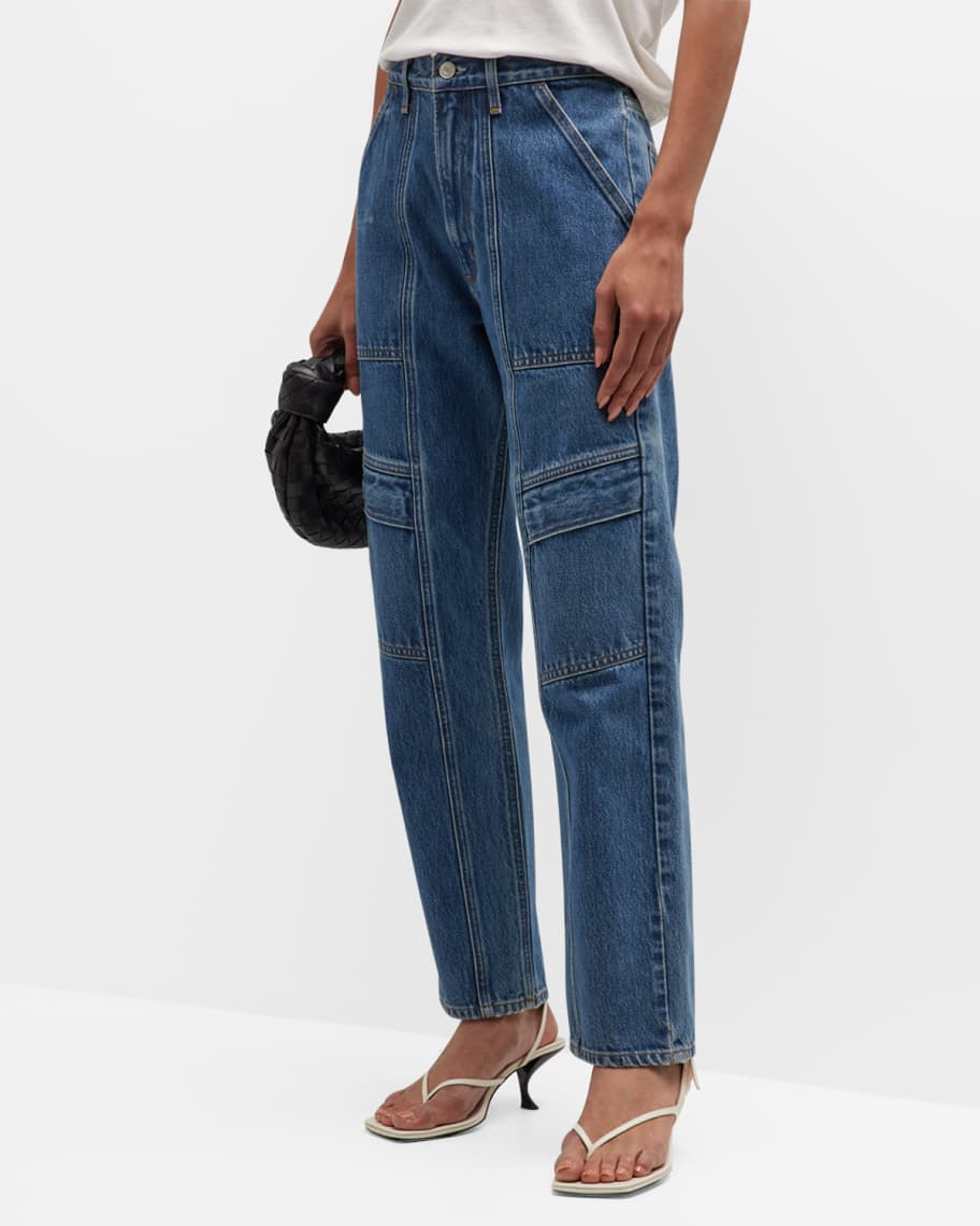 Cooper Relaxed Straight Cargo Jeans | Neiman Marcus