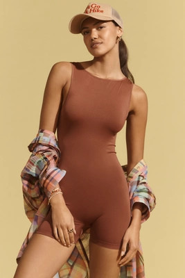 The Renna Seamless Romper | Anthropologie (US)