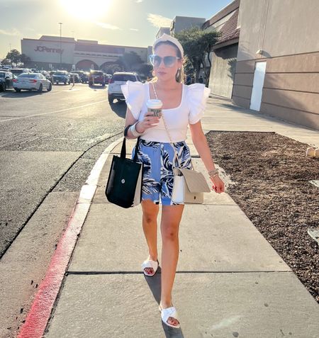 Summer outfit Whole outfit under $45
Top and shorts run TTS wearing a S in both
Linen shorts SALE
Flutter sleeve top
Target finds
White
Blue
Knotted sandals
Target style
Vacation outfit
What to pack
H&M
Mom outfit 

#LTKshoecrush #LTKsalealert #LTKunder50