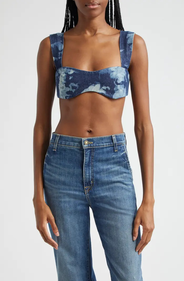ORIRE Bubi Denim Crop Top | Nordstrom | Nordstrom