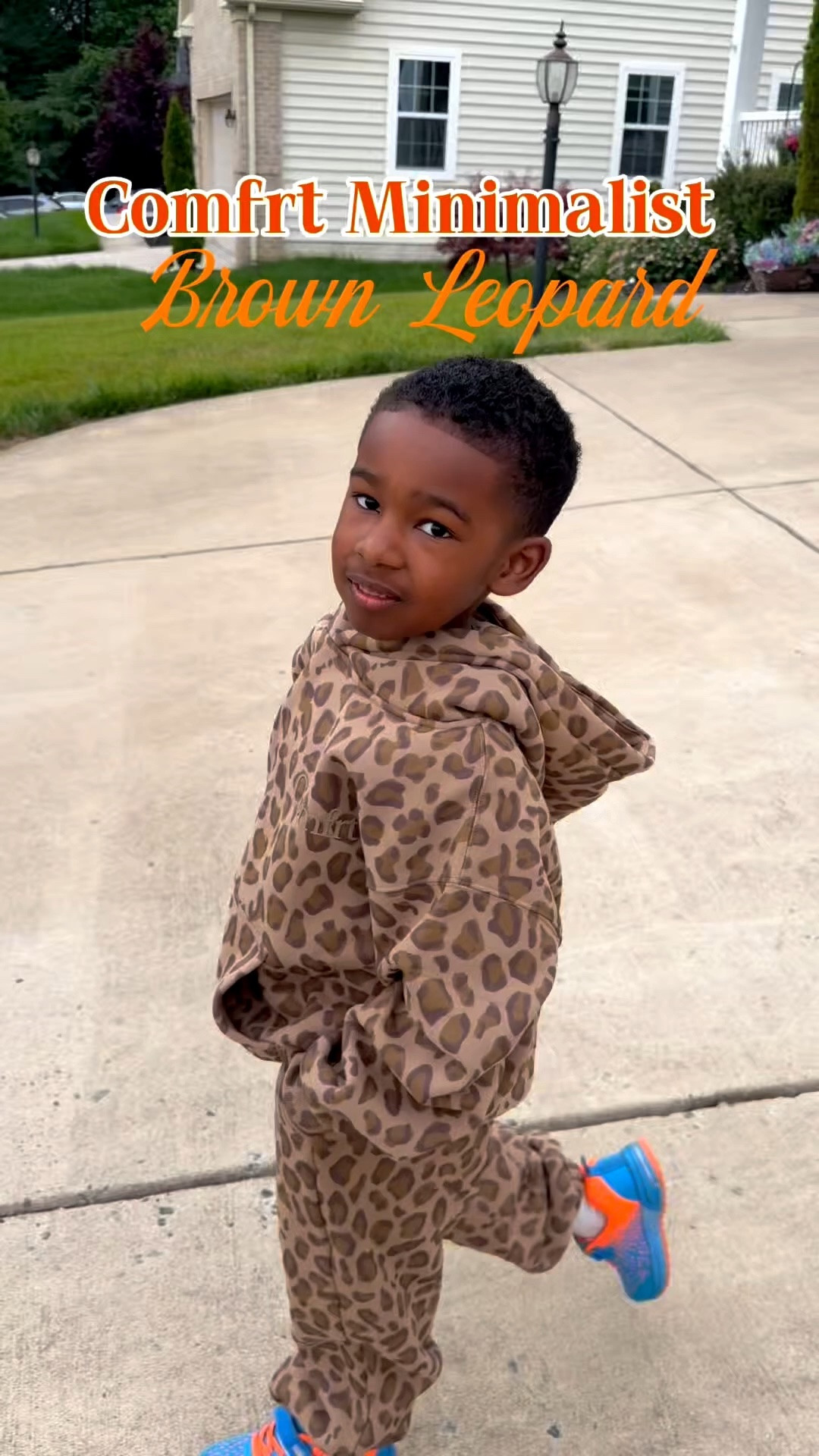 Mini style icon activated 🐆🤎 Ezra is 4ft tall, 50lbs wearing the kids small for reference. Cozy, stylish, and Comfrt approved ✨ #Comfrt #KidsFashion #LeopardPrint #ComfrtPartner

#LTKootd