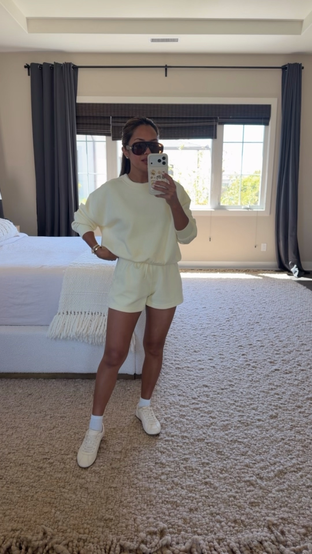 Shorts set that’s not sweats! Extremely soft and comfortable.