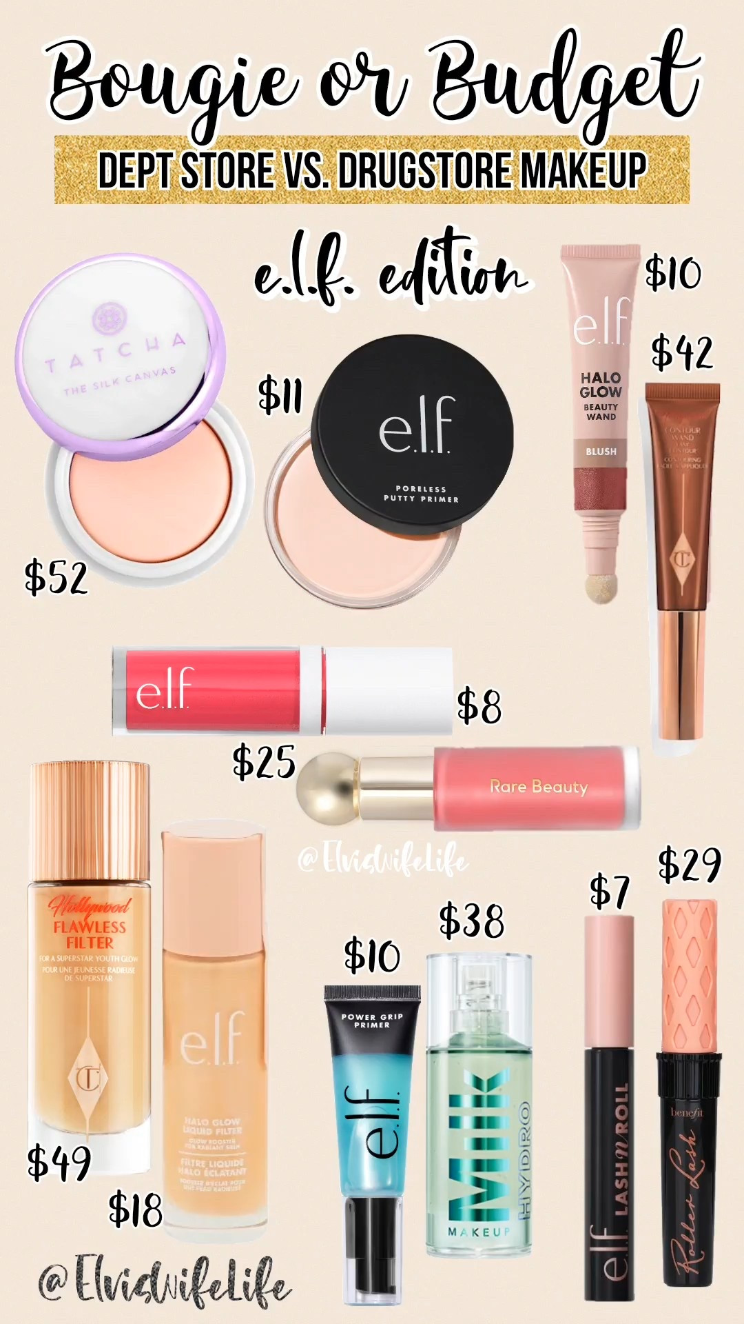 e.l.f. is award winning💄makeup and 💦skincare that continues to be available at💰drug store prices, which leaves us more 💵 for fall fashion! 💖 
Check out the LTK Fall Sale this weekend to get EXCLUSIVE savings from brands, including e.l.f., when you click through below 👇🏼 


Makeup primer, mascara, blush, Tatcha, Charlotte Tilbury, Rare Beauty, Benefit, halo glow, Hollywood flawless filter, milk makeup

#LTKFallSale #LTKSaleAlert #LTKBeauty