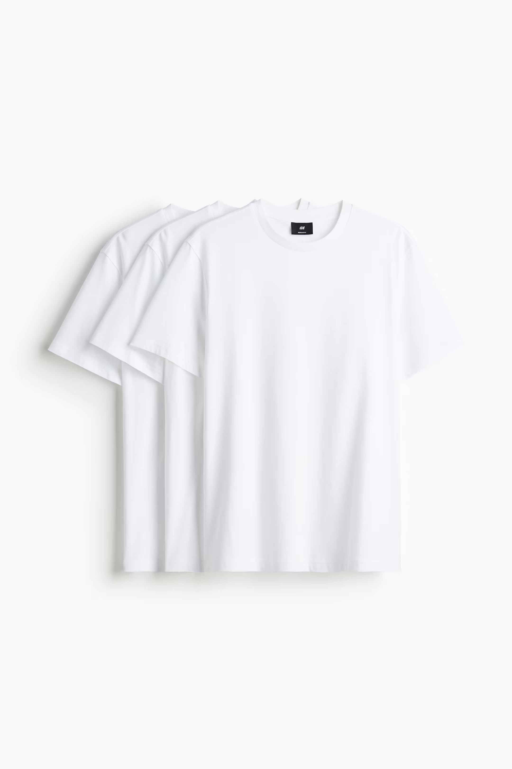 3-pack Regular Fit T-shirts | H&M (UK, MY, IN, SG, PH, TW, HK)