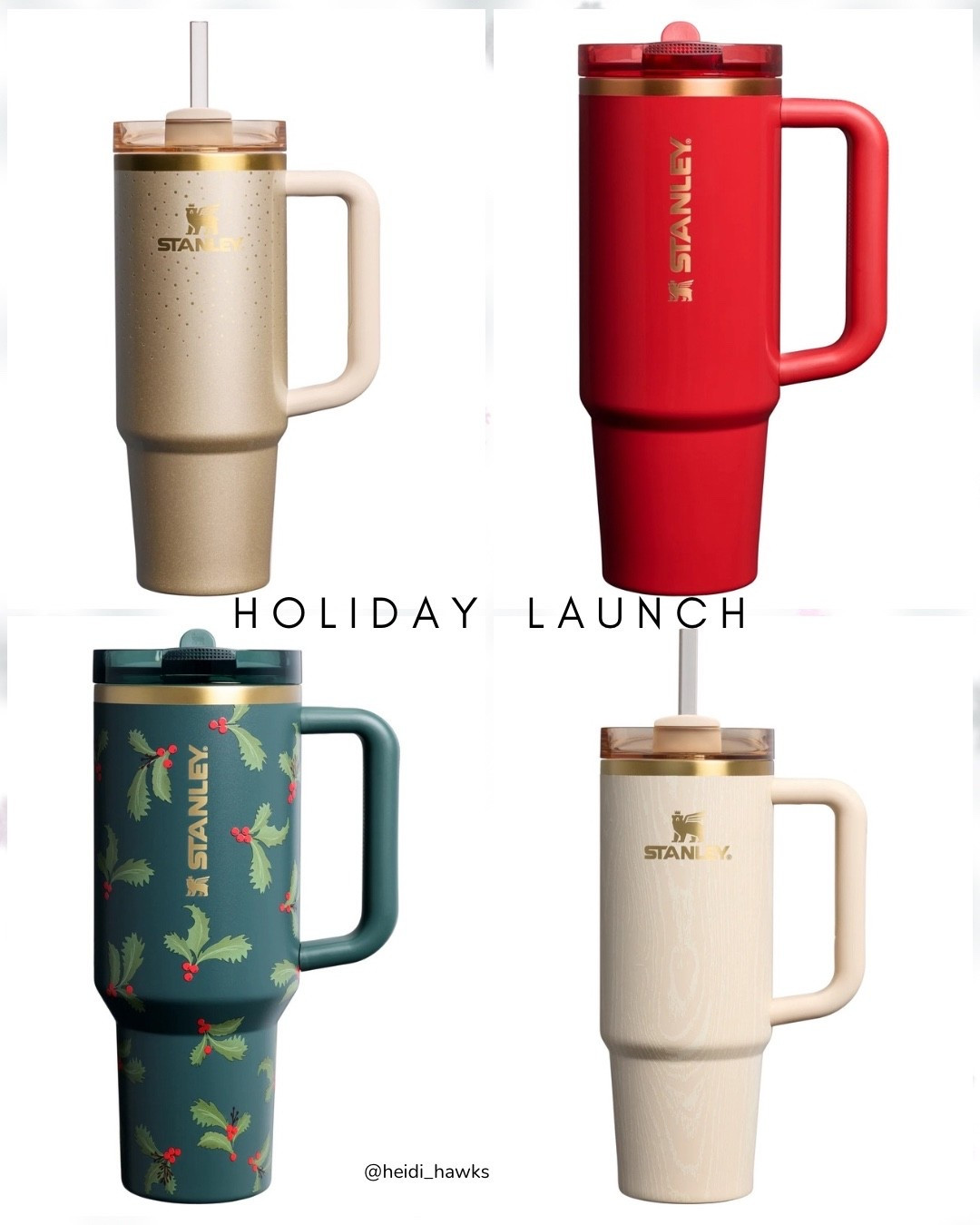 New Holiday Stanley Drop! These holiday tumblers & travel mugs are gorgeous! I’m torn between the wood grain mug or the gold sparkling tumbler! These would make great gifts! 

Mom gifts
Friend gift
Teen girl gift
Teacher gift
Office giftt

#LTKHome #LTKSeasonal #LTKGiftGuide