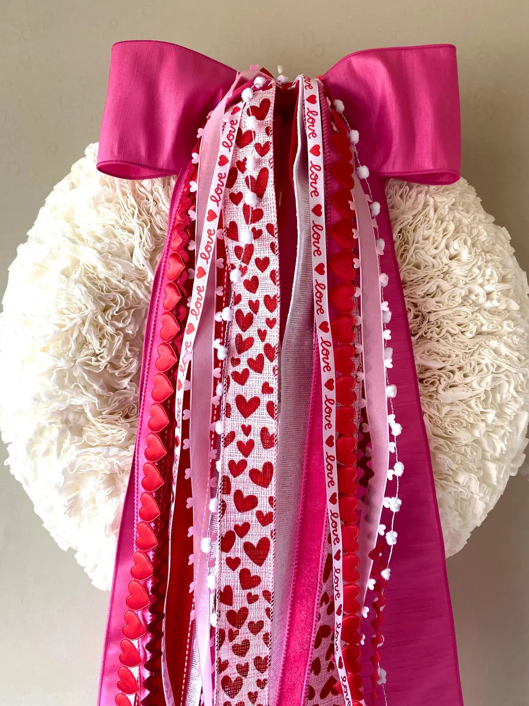 Sweetheart Valentine's Day Ribbon Set, ribbon set for wreath, ribbon bundle, coffee filter wreath... | Etsy (US)