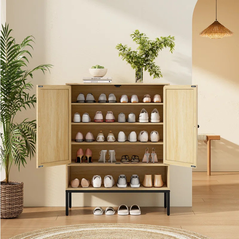 Rebrilliant 18 Pair Shoe Storage Cabinet & Reviews | Wayfair | Wayfair North America
