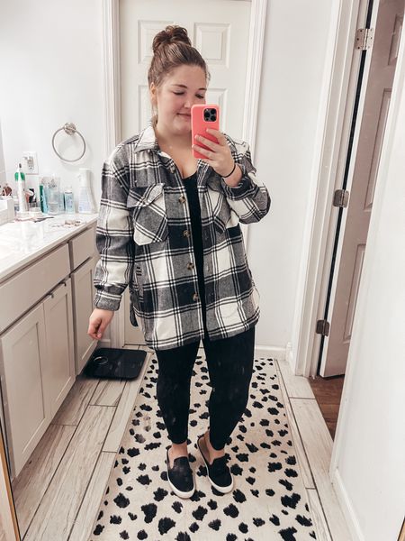 $20 shacket! 
Shacket / fall outfit / flannel / plaid shacket / sams / Walmart / cold weather outfit 

#LTKcurves #LTKstyletip #LTKunder50